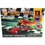 Figura Bloques Armables Auto Karting Con Piloto 104 Piezas - Imagen 2