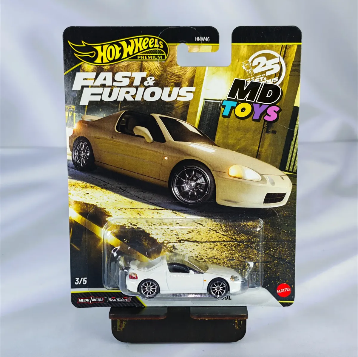 D_NQ_NP_2X_630084-MLC113545162580_072026-F.webp Honda Del Sol 1994 - Hotwheels Premium Auto Rapido & Furioso 3/5 - Imagen 1