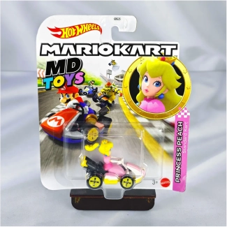 Princesa Peach Standard Kart - Hotwheels Auto Mario Kart 1:64 Mattel