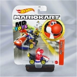 Yoshi Rojo Standard Kart - Hotwheels Auto Mario Kart 1:64 Mattel