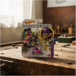 Waluigi Badwagon - Hotwheels Auto Mario Kart 1:64 Mattel - Imagen 2