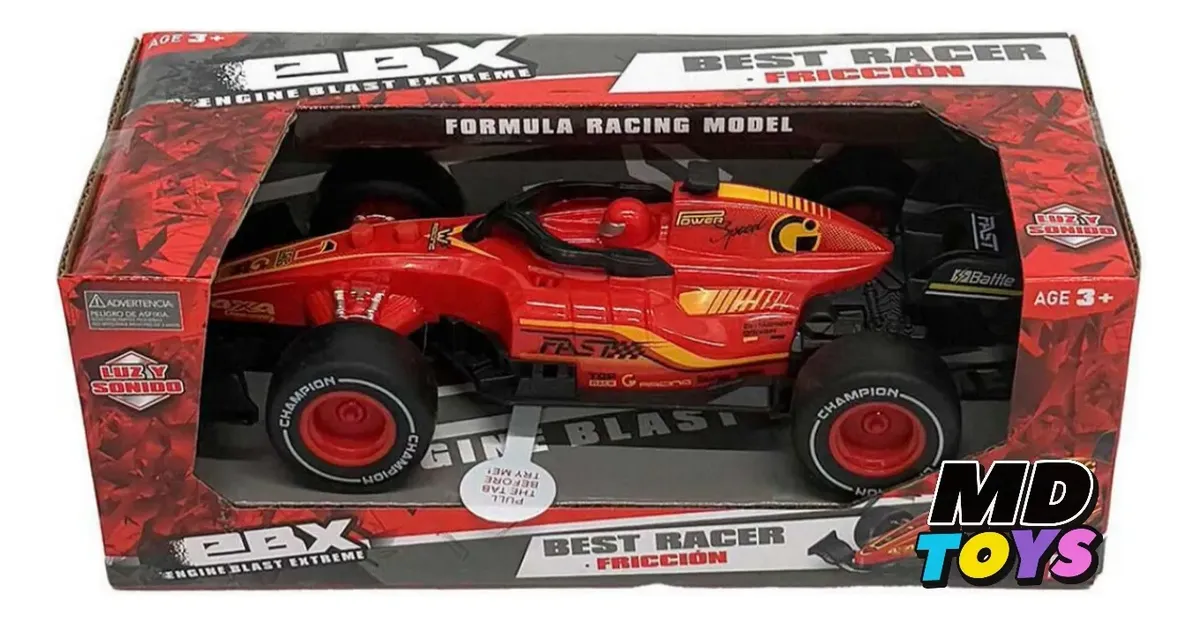 D_NQ_NP_2X_753371-MLC112933425236_072026-F.webp Auto Formula 1 A Friccion Con Sonido Y Luces De 20 Cm Ebx - Imagen 1