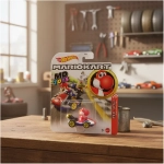 Yoshi Rojo Standard Kart - Hotwheels Auto Mario Kart 1:64 Mattel - Imagen 2