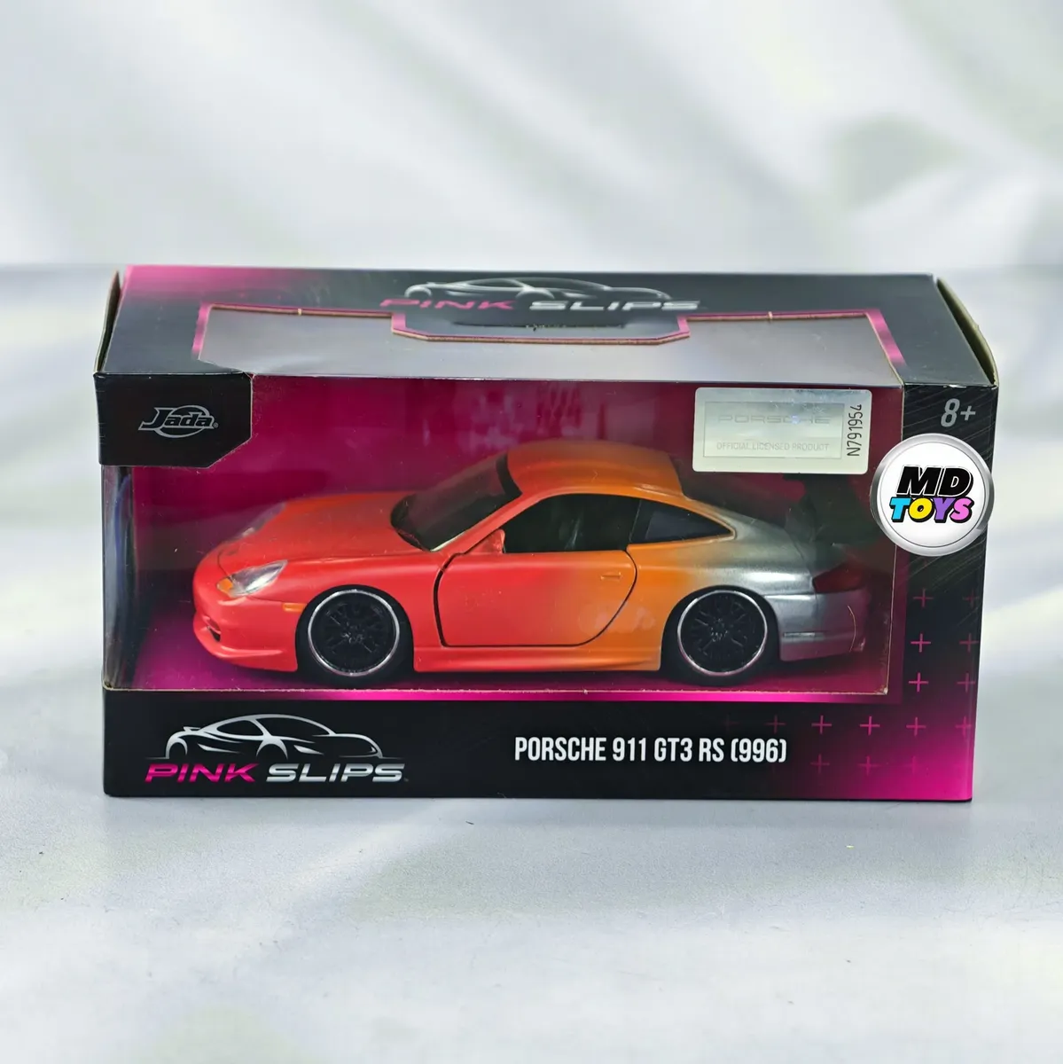 D_NQ_NP_2X_867566-MLC114385345793_072026-F.webp Porsche 911 GT3 RS 996 - Pinkslips Escala 1:32 Caja Normal - Imagen 1