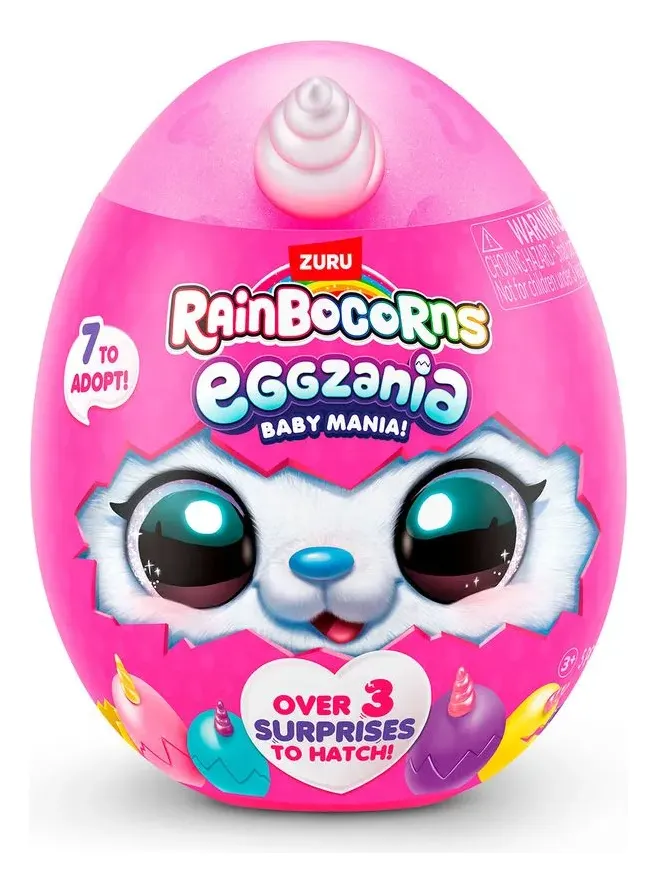 D_NQ_NP_2X_976059-MLC113111858560_072026-F.webp Eggzania Baby Mania! - Peluche Sorpresa Rainbocorns Zuru 12cm - Imagen 1