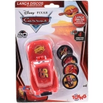 Auto Lanza Discos Cars Rayo Mcqueen Con 4 Discos Diferentes - Imagen 2