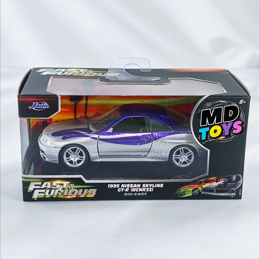 F&F Nissan Skyline GT-r 1995 Jada 1.32 (1) Nissan Skyline GT-R R33 (BCNR33)1995 - Rapido y Furioso Jada 1:32 - Imagen 1