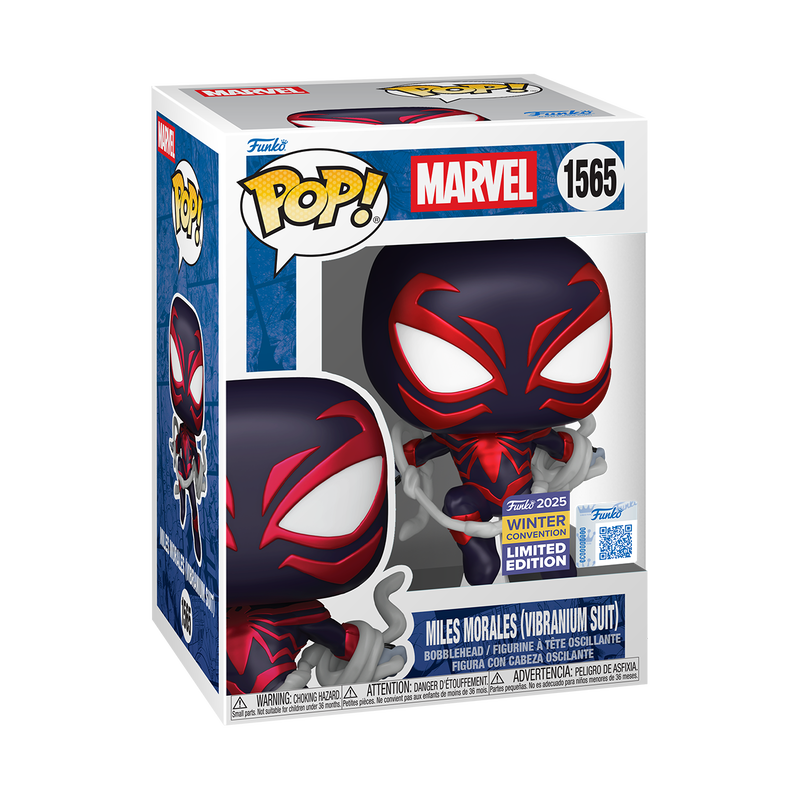 Funko - Miles Morales (Vibranium Suit) 2 Spiderman Miles Morales (Vibranium Suit) - Funko Pop! Marvel - Imagen 1