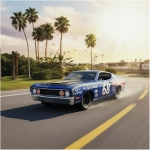 1969 Ford Torino Talladega - Hotwheels Premium Boulevard - Imagen 3