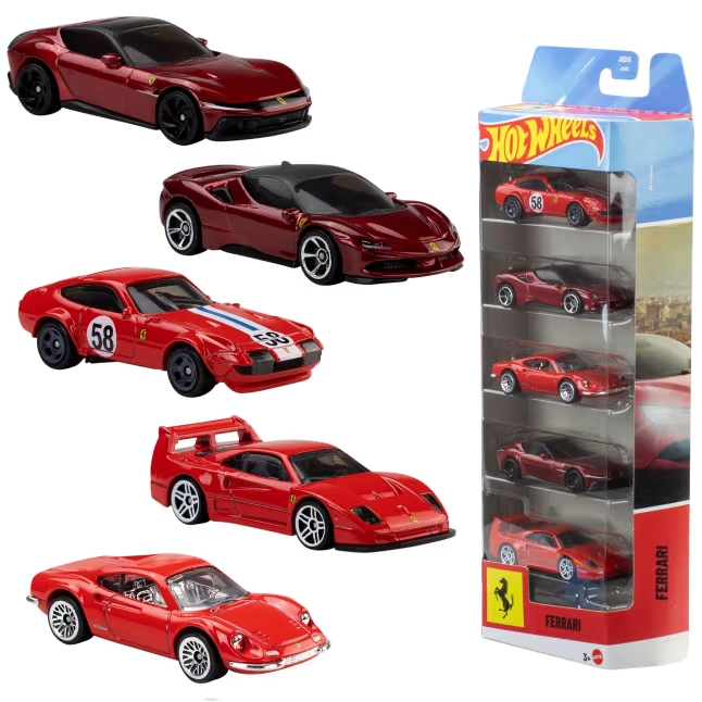 Pack Autos Ferrari Hotwheels Escala 1:64 - Imagen 1