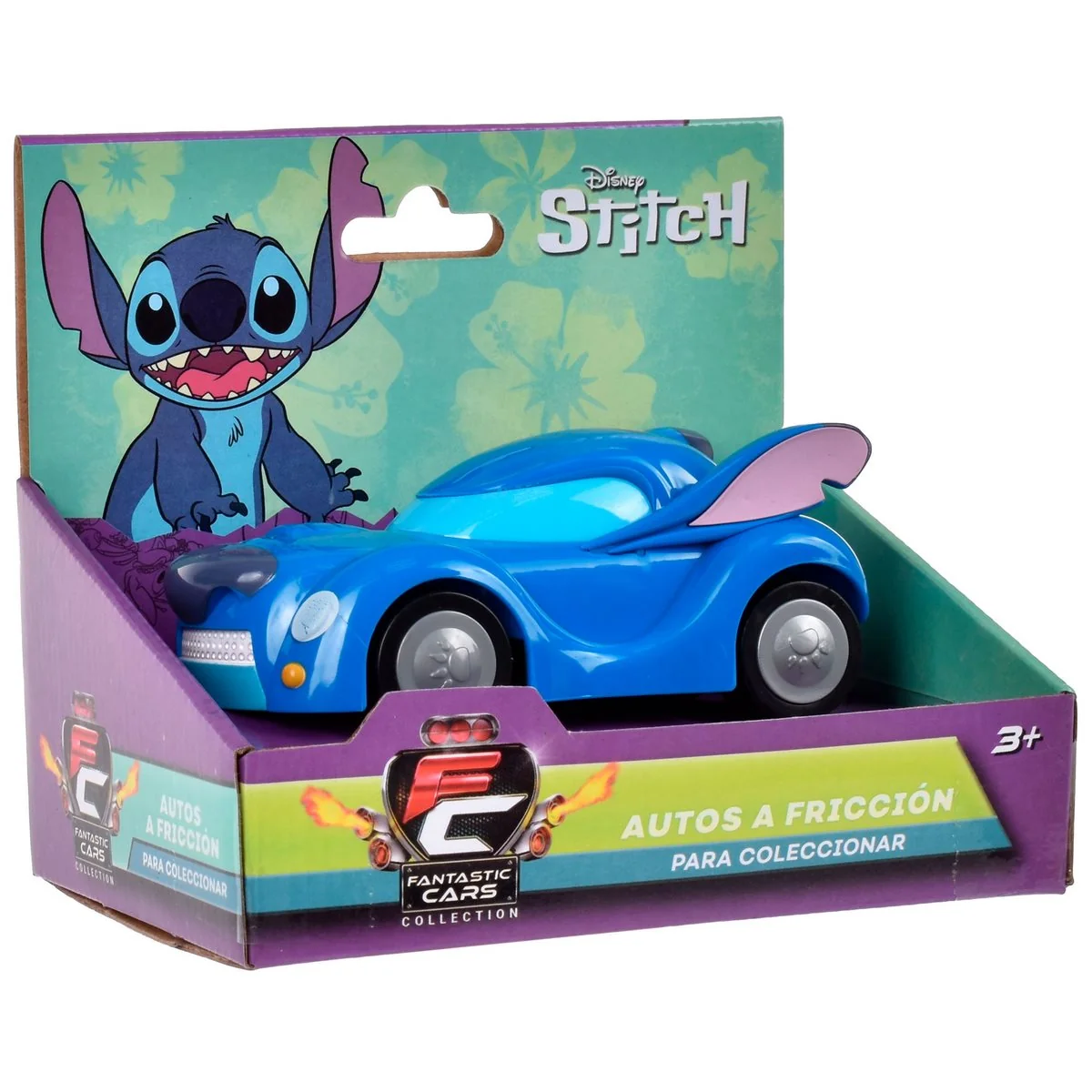 Auto a Fricción - Stitch Azul Stitch - Auto A Fricción Lilo & Stitch Disney 13cm - Imagen 1
