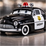 Sheriff - Cars Premium Metalico Escala 1:55 Mattel - Imagen 4