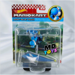 Yoshi Light-Blue Pipe Frame- Hotwheels Auto Mario Kart Con Alas 1:64 Mattel