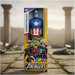 Figura Capitan America con Escudo - Titan Hero Marvel 30cm