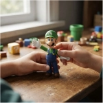 Figura Luigi - Super Mario Nintendo 6cm - Imagen 4