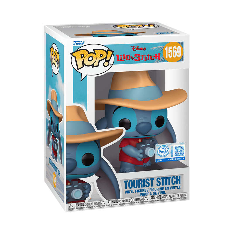 Funko Pop - Stich Turista Stitch Turista con Cámara - Funko Pop! Disney Lilo & Stitch - Imagen 1