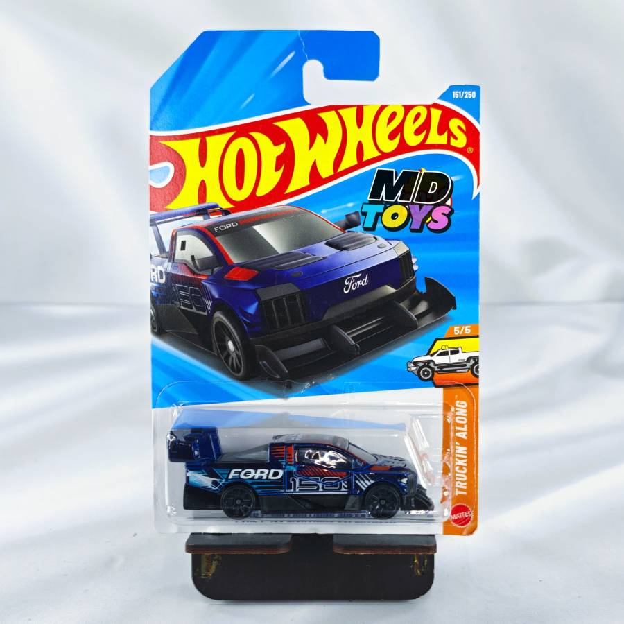 HW Basic - Ford 150 lightning supertruck Ford F-150 Lightning Supertruck - Hotwheels Truckin Along 5/5 Mattel - Imagen 1