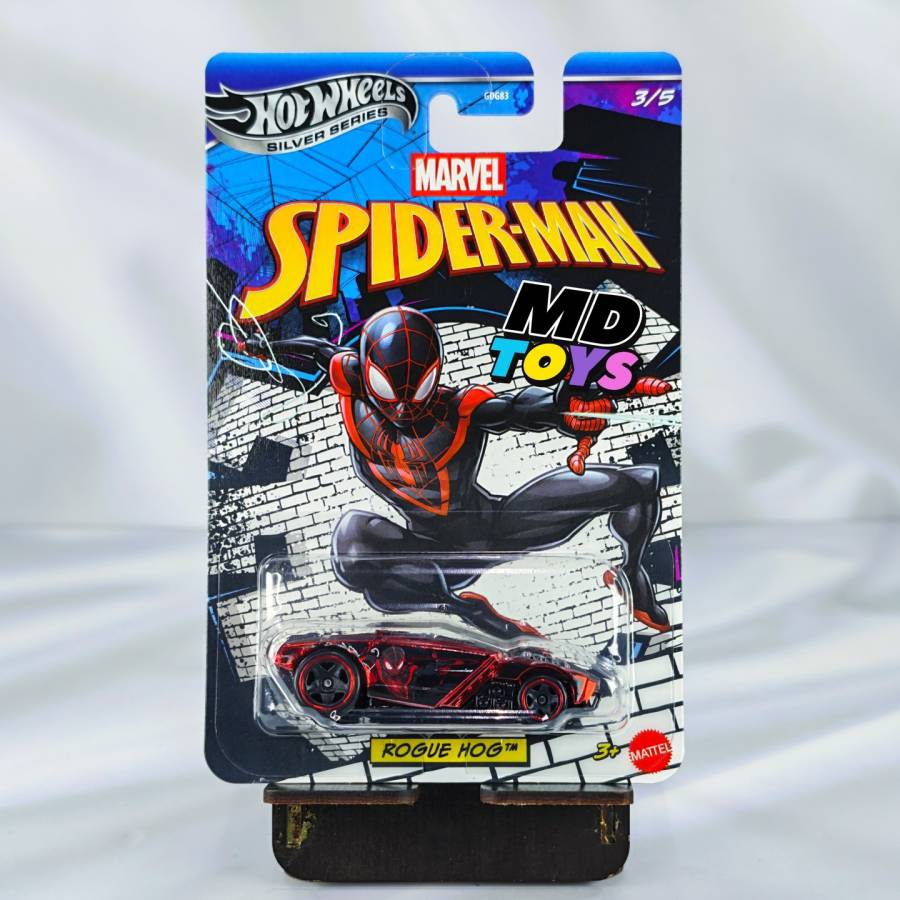HotWheels_Silver_series_Marvel_Rogue_Hog_Miles_morales_ Rogue Hog Miles Morales - Hotwheels Silver Series 3/5 Marvel Spiderman - Imagen 1