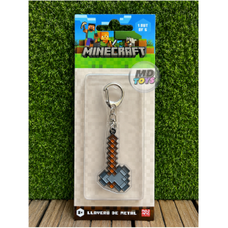 Hacha de Piedra Minecraft - Llavero Metalico Oficial Mojang
