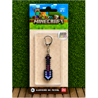 Pala de Netherite Minecraft - Llavero Metalico Oficial Mojang