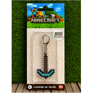 Pico de Diamante Minecraft - Llavero Metalico Oficial Mojang