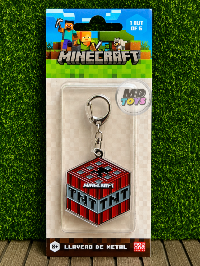 Llavero Minecraft - TNT 1 TNT Minecraft - Llavero Metalico Oficial Mojang - Imagen 1