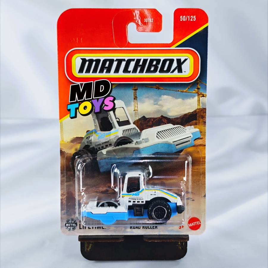 Matchbox Basic - Road Roller Road Roller - Tractor 50/125 Matchbox 1:64 Mattel - Imagen 1