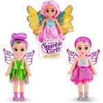 Muñeca Hada Sparkle Girlz 12cm - Fairy Princess Morado/Verde - Imagen 4