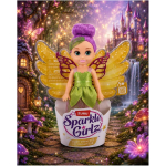 Muñeca Hada Sparkle Girlz 12cm - Fairy Princess Morado/Verde