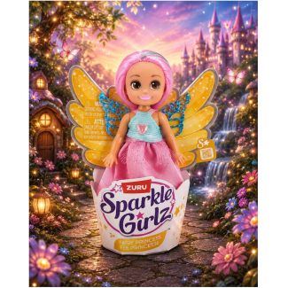 Muñeca Hada Sparkle Girlz 12cm - Fairy Princess Rosado/Celeste