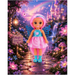 Muñeca Hada Sparkle Girlz 12cm - Fairy Princess Rosado/Celeste - Imagen 2