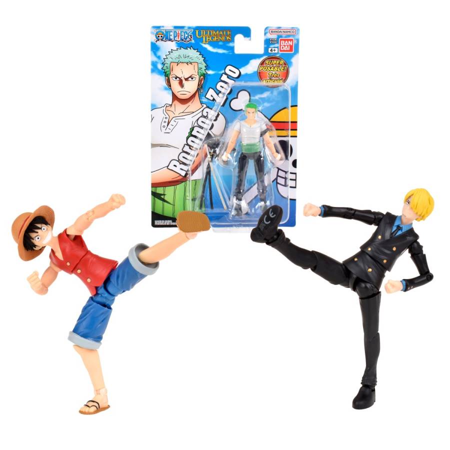 Figura One Piece 13cm - Coleccion Roronoa Zoro - Figura One Piece 13cm Articulado Bandai - Imagen 1