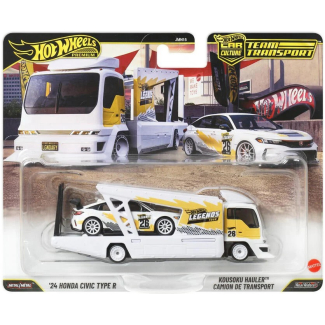 24 Honda Civic Type R - Kousoku Hauler - Hotwheels Premium Car Culture: Team Transport